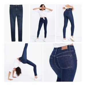 MADEWELL Curvy High-Rise Skinny Jeans in Hayes Wash